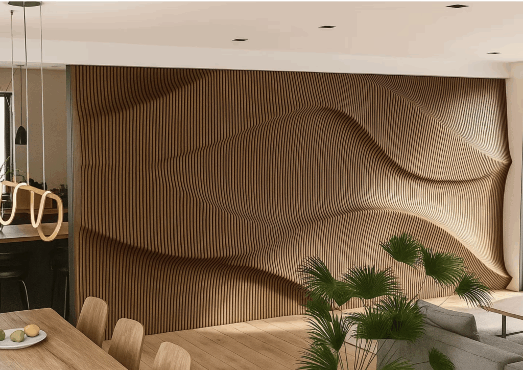 Puupaneeli akustinenseinä